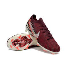 Chuteira Campo Sintético AG Nike Air Zoom Mercurial Vapor 16 Elite Infantil Vermelha-Escura