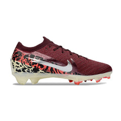 Chuteira Campo Sintético AG Nike Air Zoom Mercurial Vapor 16 Elite Infantil Vermelha-Escura