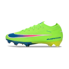 Chuteira Campo FG Nike Air Zoom Mercurial Vapor 16 Elite Light Verde e Azul