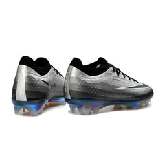 Chuteira Campo FG Nike Air Zoom Mercurial Vapor 17 Elite Preta e Prateada