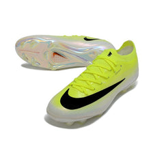 Chuteira Campo FG Nike Air Zoom Mercurial Vapor 17 Elite Amarela, Preta e Branca