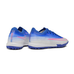 Chuteira Society TF Nike Air Zoom Mercurial Vapor 17 Elite Azul e Branco