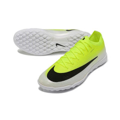 Chuteira Society TF Nike Air Zoom Mercurial Vapor 17 Elite Fluorescent Verde e Branco