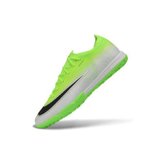 Chuteira Society TF Nike Air Zoom Mercurial Vapor 17 Elite Fluorescent Verde e Branco