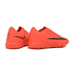Chuteira Society TF Nike Air Zoom Mercurial Vapor 17 Elite Laranja e Douradoen