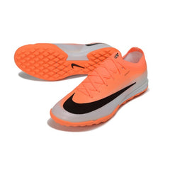 Chuteira Society TF Nike Air Zoom Mercurial Vapor 17 Elite Laranja e Branco