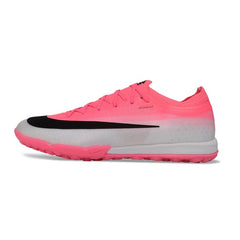 Chuteira Society TF Nike Air Zoom Mercurial Vapor 17 Elite Rosa, Preto e Branco
