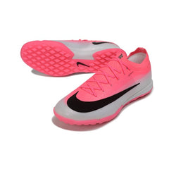 Chuteira Society TF Nike Air Zoom Mercurial Vapor 17 Elite Rosa, Preto e Branco