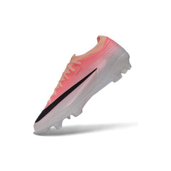Chuteira Campo FG Nike Air Zoom Mercurial Vapor 17 Elite Salmon Rosa, Branco e Preto