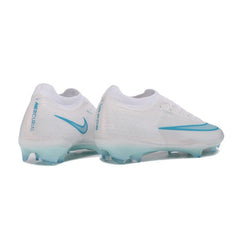 Chuteira Campo FG Nike Air Zoom Mercurial Vapor 17 Elite Branco e Light Azul