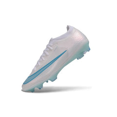 Chuteira Campo FG Nike Air Zoom Mercurial Vapor 17 Elite Branco e Light Azul