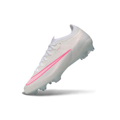 Chuteira Campo FG Nike Air Zoom Mercurial Vapor 17 Elite Branco e Rosa