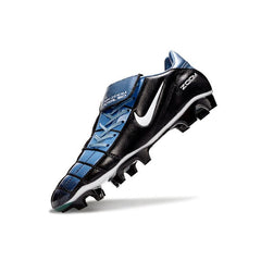 Chuteira Campo FG Nike Air Zoom Total 90 III Preta e Azul