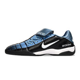 Chuteira Futsal IC Nike Air Zoom Total 90 III Preta e Azul Indoor