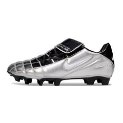 Chuteira Campo FG Nike Air Zoom Total 90 III Prateada e Preta