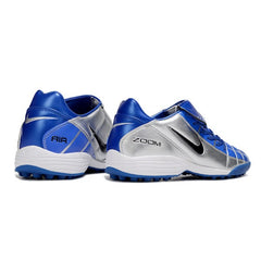 Chuteira Society TF Nike Air Zoom Total 90 III Cinza e Azul