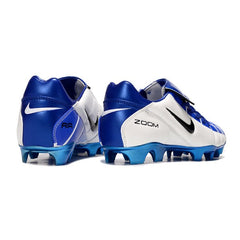 Chuteira Campo FG Nike Air Zoom Total 90 III Branca e Azul