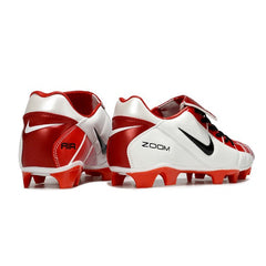 Chuteira Campo FG Nike Air Zoom Total 90 III Branca e Vermelha