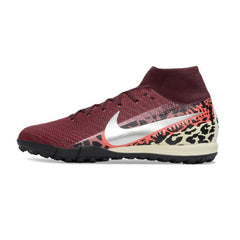 Chuteira Society TF Nike Mercurial Superfly 10 Elite Vermelha-Escura Infantil