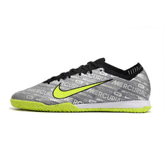 Chuteira Futsal IC Nike Mercurial Vapor 15 Elite Cinza e Verde