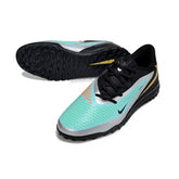 Chuteira Society TF Nike Phantom 6 Academy Preta e Verde