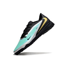 Chuteira Society TF Nike Phantom 6 Academy Preta e Verde