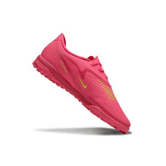 Chuteira Society TF Nike Phantom 6 Academy Fluorescent Rosa e Verde