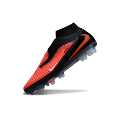 Chuteira Campo FG Nike Phantom 6 DF Elite Preta e Vermelha