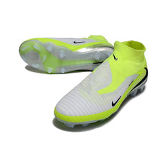 Chuteira Campo FG Nike Phantom 6 DF Elite Cinza e Verde-Clara