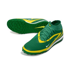 Chuteira Society TF Nike Phantom 6 DF Elite Verde e Amarelo
