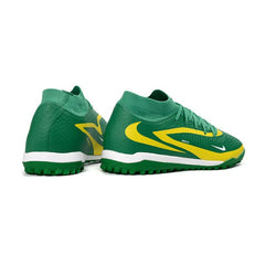 Chuteira Society TF Nike Phantom 6 DF Elite Verde e Amarelo