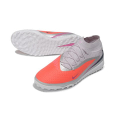 Chuteira Society TF Nike Phantom 6 DF Elite Light Azul e Laranja