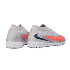 Chuteira Society TF Nike Phantom 6 DF Elite Light Azul e Laranja