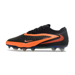 Chuteira Campo FG Nike Phantom 6 Elite Preto e Laranja