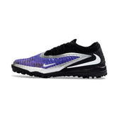 Chuteira Society TF Nike Phantom 6 Elite Preta e Roxa