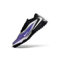 Chuteira Society TF Nike Phantom 6 Elite Preta e Roxa