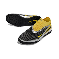 Chuteira Society TF Nike Phantom 6 Elite Preta e Amarela