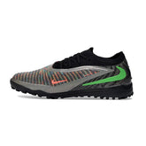 Chuteira Society TF Nike Phantom 6 Elite Preta, Cinza e Verde