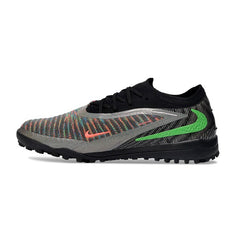 Chuteira Society TF Nike Phantom 6 Elite Preta, Cinza e Verde