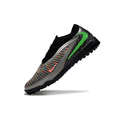 Chuteira Society TF Nike Phantom 6 Elite Preta, Cinza e Verde