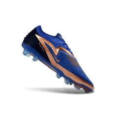 Chuteira Campo FG Nike Phantom 6 Elite Azul e Dourado