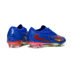 Chuteira Campo FG Nike Phantom 6 Elite Azul e Vermelha Infantil