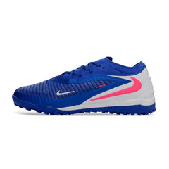 Chuteira Society TF Nike Phantom 6 Elite Azul e Branco