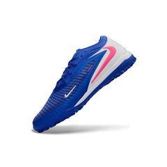 Chuteira Society TF Nike Phantom 6 Elite Azul e Branco