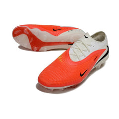 Chuteira Campo FG Nike Phantom 6 Elite By You Branca e Laranja