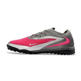 Chuteira Society TF Nike Phantom 6 Elite Cinza e Rosa