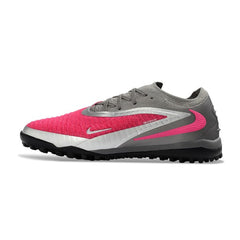 Chuteira Society TF Nike Phantom 6 Elite Cinza e Rosa