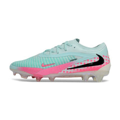 Chuteira Campo FG Nike Phantom 6 Elite Azul-Clara e Rosa