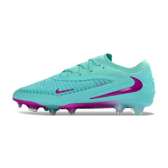 Chuteira Campo FG Nike Phantom 6 Elite Azul Claro e Roxo