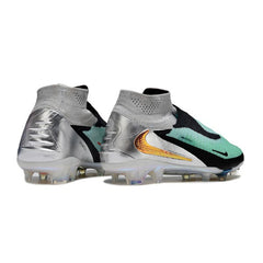 Chuteira Campo FG Nike Phantom 6 Elite Verde-Clara e Prateada